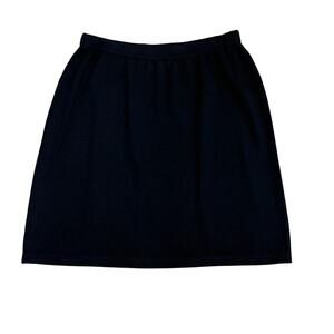 St. John Basics Black Knit Pencil Skirt Womens 14
